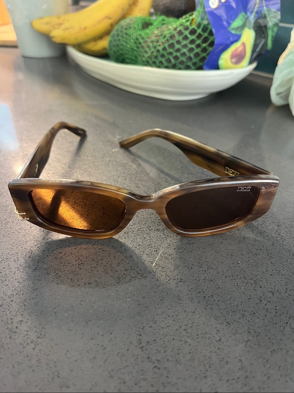 DEZI Cuffed Sunglasses Half & Half Tortoise Congnac -Gold - Picture 15 of 16